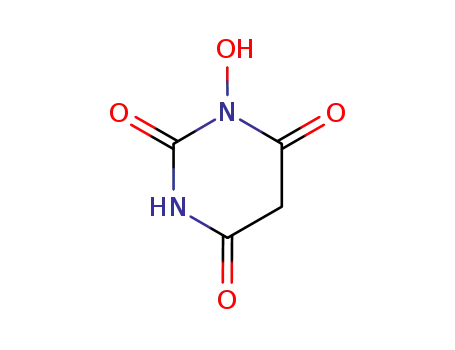 Molecular Structure of 90812-49-0 (2,4,6(1H,3H,5H)-Pyrimidinetrione, 1-hydroxy-)