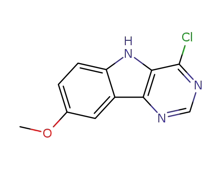 Molecular Structure of 98792-03-1 (1-CHLORO-6-METHOXY-9H-2,4,9-TRIAZA-FLUORENE)