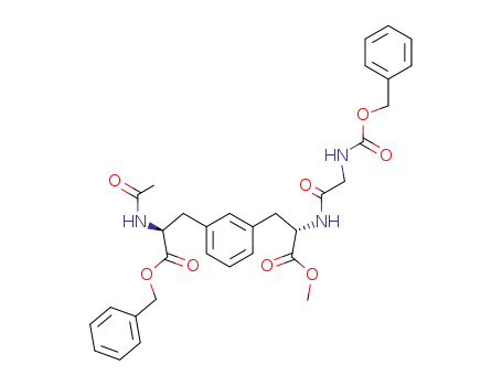 (S)-2-Acetylamino-3-{3-[(S)-2-(2-benzyloxycarbonylamino-acetylamino)-2-methoxycarbonyl-ethyl]-phenyl}-propionic acid benzyl ester