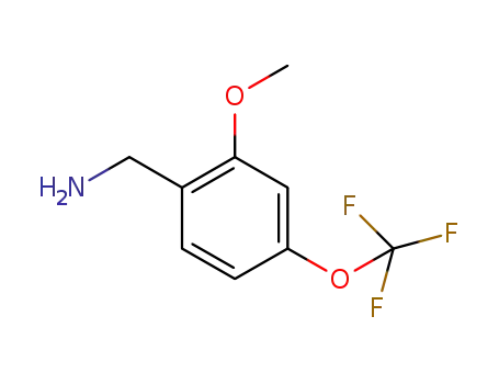 Molecular Structure of 886761-62-2 (2-METHOXY-4-(TRIFLUOROMETHOXY)BENZYLAMINE)