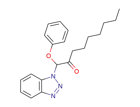 Molecular Structure of 189343-54-2 (1-Benzotriazol-1-yl-1-phenoxy-nonan-2-one)