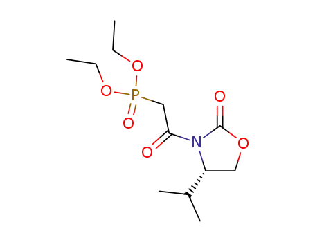 diethyl 2-[(4S)-4-(1-methylethyl)-2-oxo-3-oxazolidinyl]-2-oxoethanephosphonate