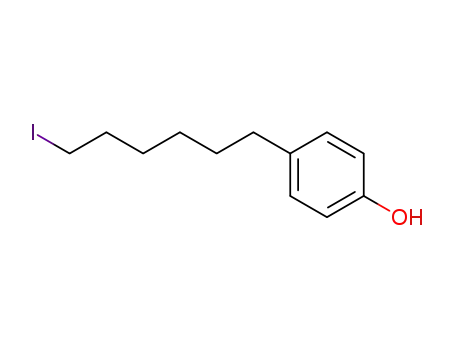 Molecular Structure of 57840-62-7 (Phenol, 4-(6-iodohexyl)-)