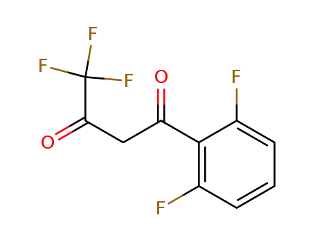 Molecular Structure of 179184-60-2 (1-(2,6-difluorophenyl)-4,4,4-trifluorobutane-1,3-dione)