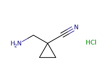 Molecular Structure of 1205544-78-0 (1-(aMinoMethyl)cyclopropanecarbonitrile hcl)