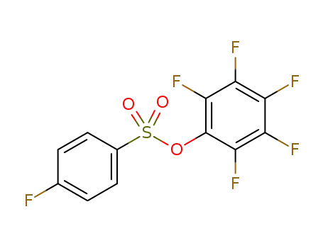 Molecular Structure of 885950-58-3 (2,3,4,5,6-PENTAFLUOROPHENYL 4-FLUOROBENZENESULPHONATE)