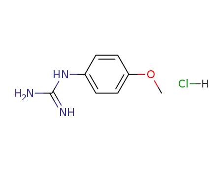 Molecular Structure of 73709-20-3 (N-(4-METHOXYPHENYL)GUANIDINEHYDROCHLORIDE)