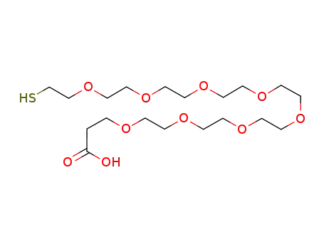 Molecular Structure of 866889-02-3 (HS-PEG8-CH2CH2COOH)