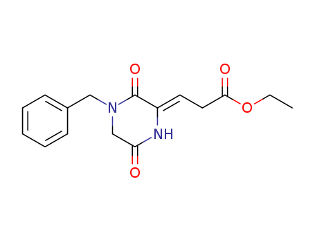 Propanoic acid, 3-[3,6-dioxo-4-(phenylmethyl)piperazinylidene]-, ethyl  ester, (Z)-