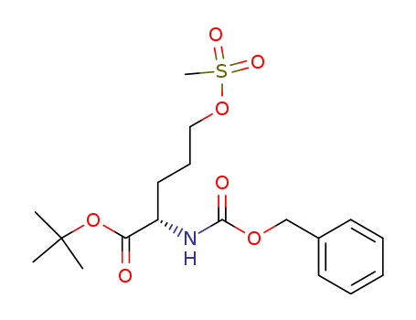 L-Norvaline, 5-[(methylsulfonyl)oxy]-N-[(phenylmethoxy)carbonyl]-, 1,1-dimethylethylester
