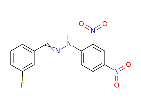 Benzaldehyde, 3-fluoro-, (2,4-dinitrophenyl)hydrazone