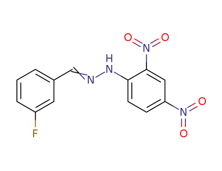 Molecular Structure of 346-61-2 (3-Fluorobenzaldehyde 2,4-Dinitrophenylhydrazone)