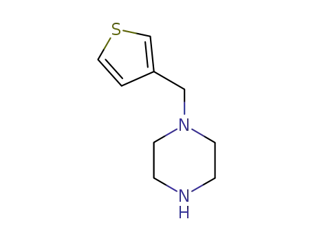 Molecular Structure of 130288-91-4 (Piperazine, 1-(3-thienylmethyl)- (9CI))