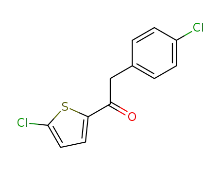 Molecular Structure of 188848-23-9 (Ethanone, 2-(4-chlorophenyl)-1-(5-chloro-2-thienyl)-)