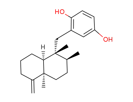 2-[[(1S,4aS,8aR)-1,2,4a-trimethyl-5-methylidene-3,4,6,7,8,8a-hexahydro-2H-naphthalen-1-yl]methyl]benzene-1,4-diol