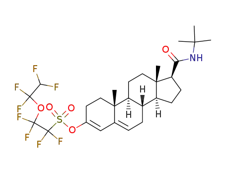 1,1,2,2-Tetrafluoro-2-(1,1,2,2-tetrafluoro-ethoxy)-ethanesulfonic acid (8S,9S,10R,13S,14S,17S)-17-tert-butylcarbamoyl-10,13-dimethyl-2,7,8,9,10,11,12,13,14,15,16,17-dodecahydro-1H-cyclopenta[a]phenanthren-3-yl ester