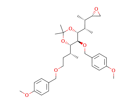 (4S,5S,6R,1'R,1''S,2''S,3''S)-2,2-dimethyl-5-p-methoxybenzyloxy-4-(3'-p-methoxybenzyloxy-1'-methylpropyl)-6-(1'',2''-dimethyl-3'',4''-epoxybutyl)-1,3-dioxane