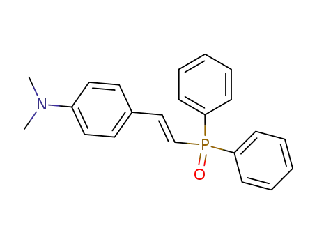 Molecular Structure of 59675-58-0 (Benzenamine, 4-[2-(diphenylphosphinyl)ethenyl]-N,N-dimethyl-, (E)-)