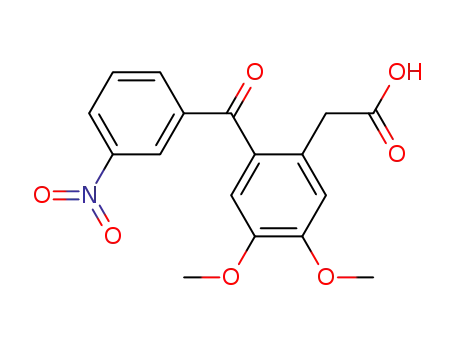 [4,5-Dimethoxy-2-(3-nitro-benzoyl)-phenyl]-acetic acid