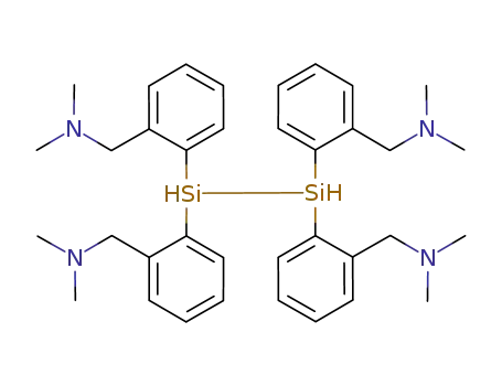Molecular Structure of 143504-46-5 (Benzenemethanamine,
2,2',2'',2'''-(1,2-disilanediylidene)tetrakis[N,N-dimethyl-)