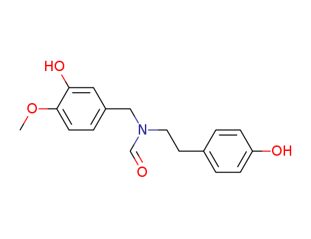 Formamide,N-[(3-hydroxy-4-methoxyphenyl)methyl]-N-[2-(4-hydroxyphenyl)ethyl]-                                                                                                                           