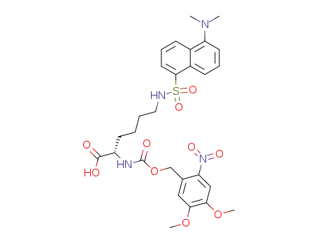 (S)-2-(4,5-Dimethoxy-2-nitro-benzyloxycarbonylamino)-6-(5-dimethylamino-naphthalene-1-sulfonylamino)-hexanoic acid