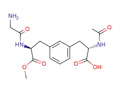 (S)-2-Acetylamino-3-{3-[(S)-2-(2-amino-acetylamino)-2-methoxycarbonyl-ethyl]-phenyl}-propionic acid