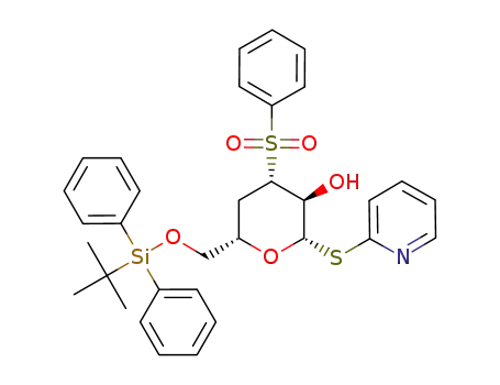 [2S,3R,4S,6S]-6-(tert-butyldiphenylsilyloxymethyl)-3-hydroxy-4-phenylsulfonyl-2-(2-thiopyridyl)tetrahydro-2H-pyran