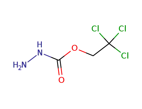 Molecular Structure of 31434-96-5 (Hydrazinecarboxylic acid, 2,2,2-trichloroethyl ester)