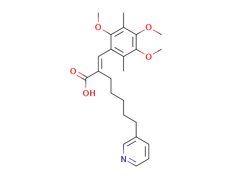 (E)-3-(2,4,5-Trimethoxy-3,6-dimethylphenyl)-2-[5-(pyridin-3-yl)pentyl]-2-propenoic acid