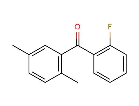 Molecular Structure of 2250-60-4 (Methanone, (2,5-dimethylphenyl)(2-fluorophenyl)-)