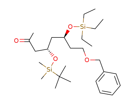 2-Octanone,
4-[[(1,1-dimethylethyl)dimethylsilyl]oxy]-8-(phenylmethoxy)-6-[(triethylsilyl
)oxy]-, (4S,6S)-