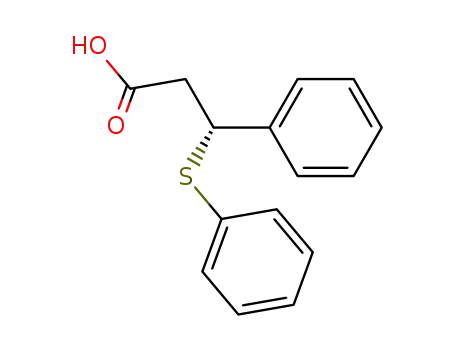 (-)-3-(phenylthio)-3-phenylpropionic acid