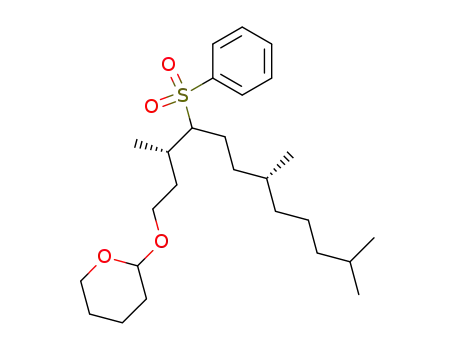 2H-Pyran,
tetrahydro-2-[[(3S,7R)-3,7,11-trimethyl-4-(phenylsulfonyl)dodecyl]oxy]-