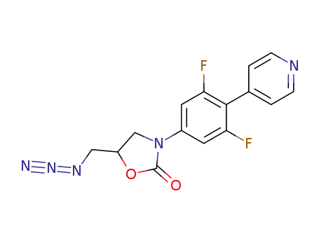 (+/-)-5-(Azidomethyl)-3-<4-(4-pyridyl)-3,5-difluorophenyl>-2-oxazolidinone