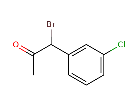 Molecular Structure of 91391-56-9 (1-bromo-1-(3-chlorophenyl)propan-2-one)