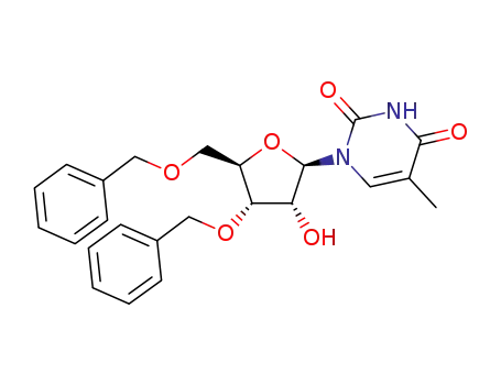 1-(3',5'-di-O-benzyl-β-D-ribo-furanosyl)thymine