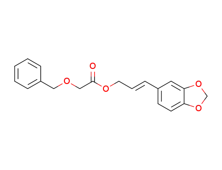 (E)-3-(1,3-benzodioxol-5-yl)prop-2-enol (phenylmethoxy)acetate