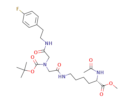 (S)-2-Acetylamino-6-[2-(tert-butoxycarbonyl-{[2-(4-fluoro-phenyl)-ethylcarbamoyl]-methyl}-amino)-acetylamino]-hexanoic acid methyl ester