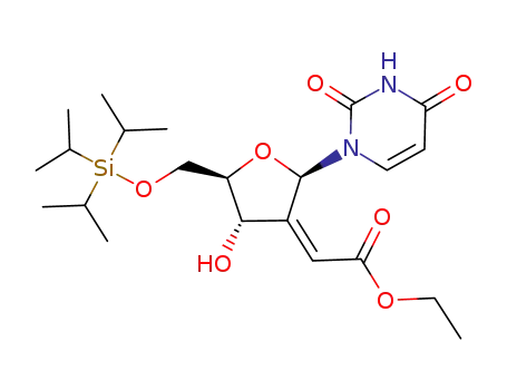 Uridine,
2'-deoxy-2'-(2-ethoxy-2-oxoethylidene)-5'-O-[tris(1-methylethyl)silyl]-,
(2'Z)-