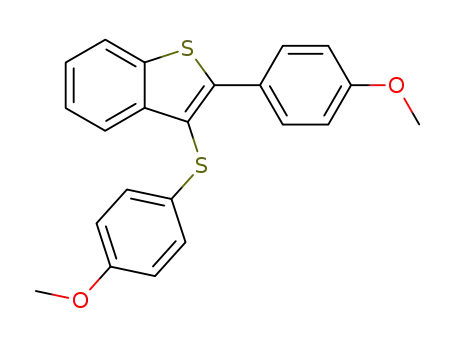 methyl 4-[[2-(4-methoxyphenyl)benzo[b]thiophen-3-yl]thio]phenyl ether