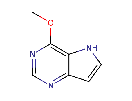Molecular Structure of 144216-57-9 (5H-Pyrrolo[3,2-d]pyrimidine, 4-methoxy- (9CI))