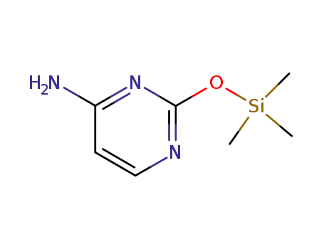 Molecular Structure of 56653-26-0 (4-Pyrimidinamine, 2-[(trimethylsilyl)oxy]-)