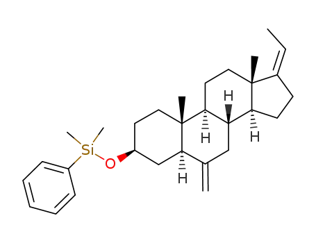 3β-((dimethylphenylsilyl)oxy)-17-(Z)-ethylidene-6-methylene-5α-androstane