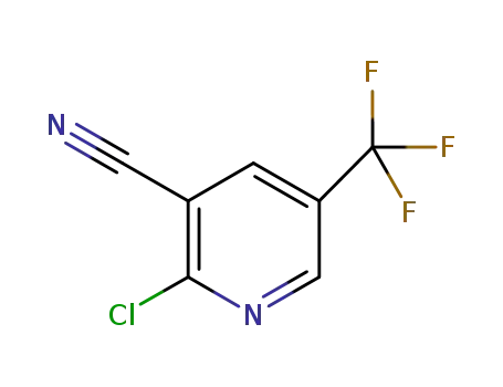 Molecular Structure of 624734-22-1 (2-Chloro-5-trifluoromethyl-nicotinonitrile)
