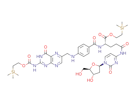 1-(2-deoxy-β-D-ribofuranosyl)-4-N-[γ-[α-[2-(trimethylsilyl)ethoxy]-2-N-[2-(trimethylsilyl)ethoxycarbonyl]folyl]]cytosine