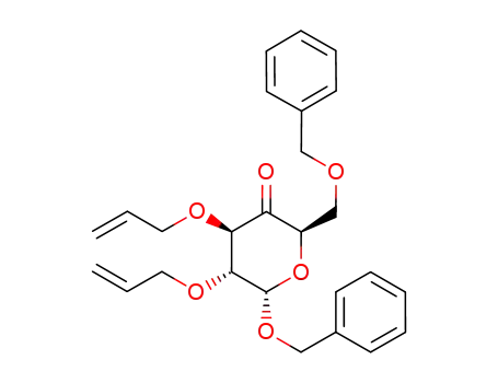 (2R,4R,5R,6S)-4,5-Bis-allyloxy-6-benzyloxy-2-benzyloxymethyl-dihydro-pyran-3-one