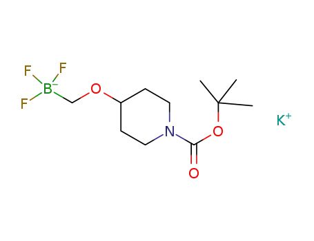 Molecular Structure of 1364936-24-2 (Potassium (1-Boc-4-piperidinyloxy)methyltrifluoroborate)