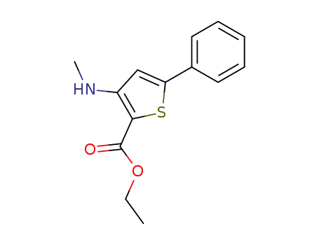 2-Thiophenecarboxylic acid, 3-(methylamino)-5-phenyl-, ethyl ester