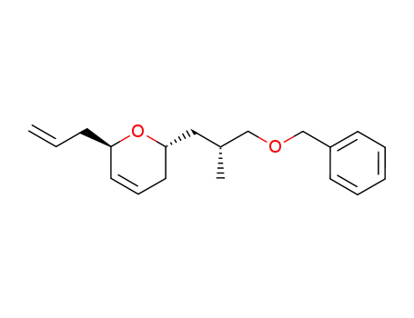 2H-Pyran,
3,6-dihydro-2-[(2R)-2-methyl-3-(phenylmethoxy)propyl]-6-(2-propenyl)-,
(2S,6R)-